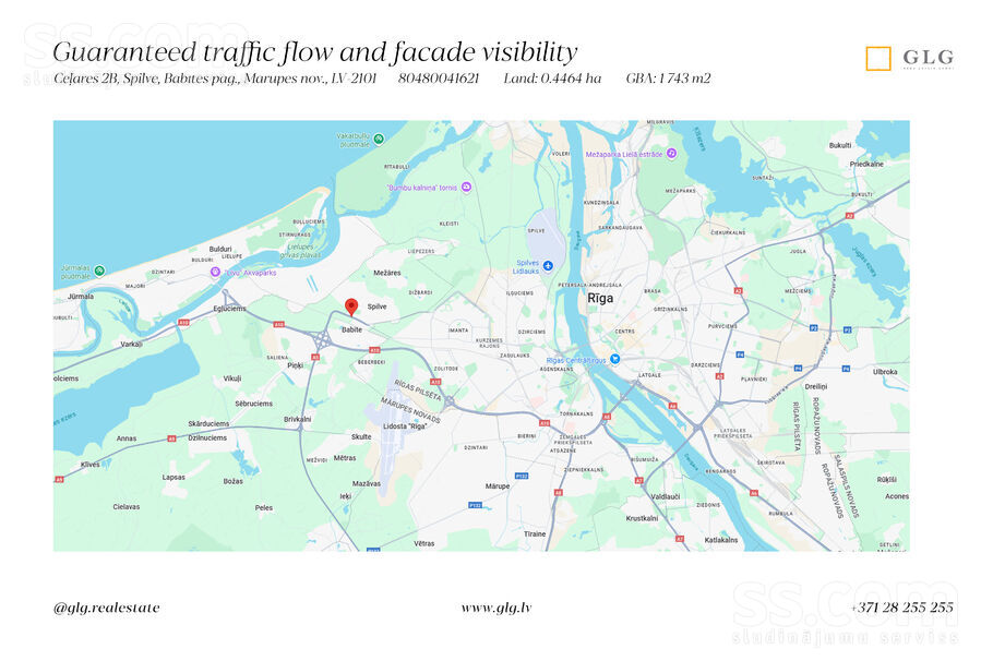 Ceļāres 2b, Spilve, Rīgas rajons, Babītes pag. — telpa