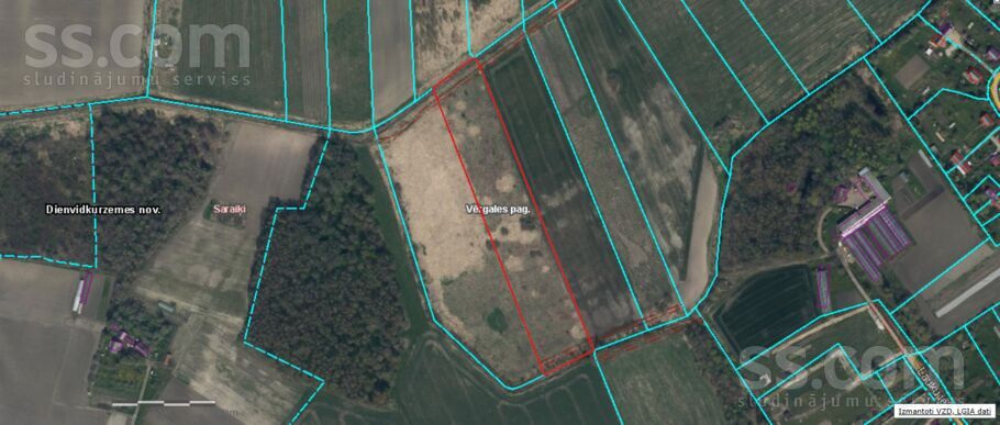 Jaunlauki, Saraiķi, Liepāja un raj., Vērgales pag. — zeme