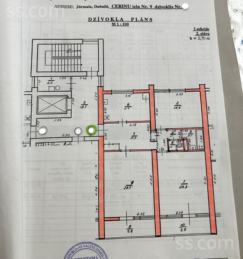 Ceriņu 9, Jūrmala — dzivoklis