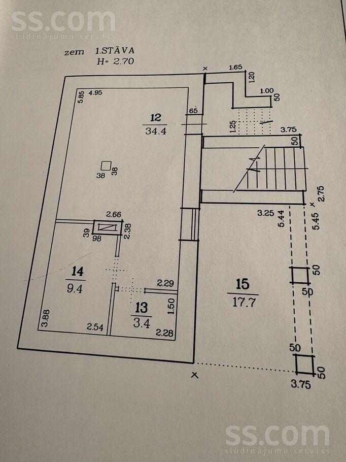 Parka iela 3, Limbaži un raj., Ainaži — maja