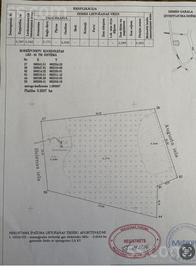 Helēnas iela 11, Alūksne un raj., Alūksne — zeme