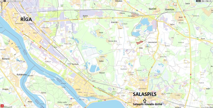 Mežkalni, Rūķi, Rīgas rajons, Salaspils l. t. — zeme