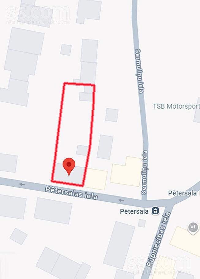 Pētersalas 6, Rīga — zeme