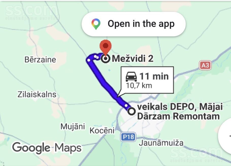 Mežvidi 128, Valmiera un raj., Valmiera — zeme