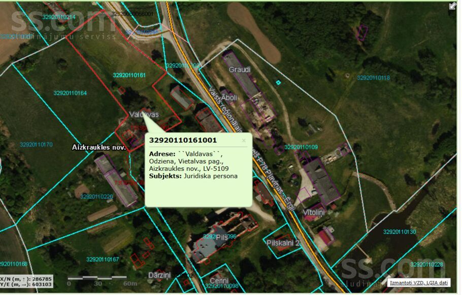 Valdavas, Odziena, Aizkraukle un raj., Vietalvas pag. — maja