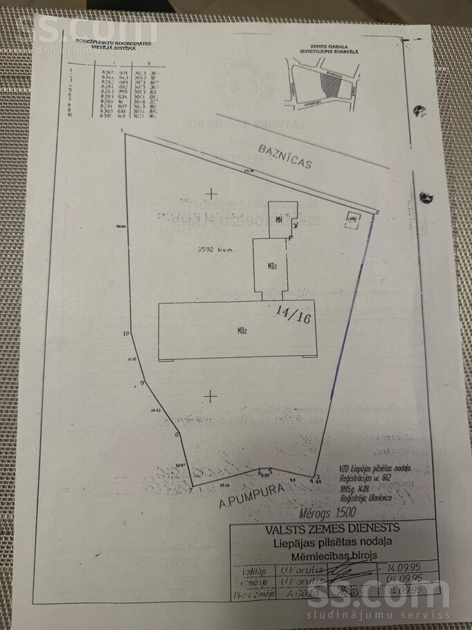 Baznicas14/16, Liepāja un raj., Liepāja — zeme