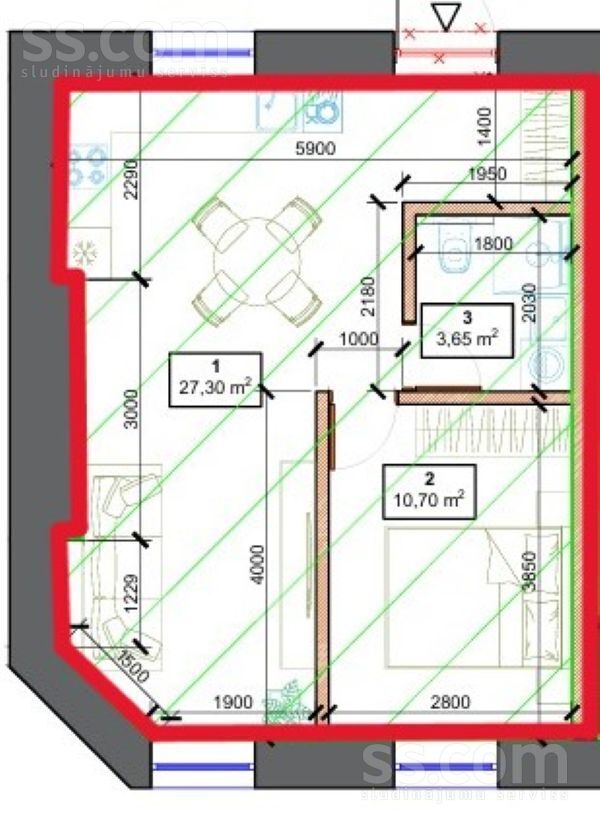 Jomas 46, Jūrmala — dzivoklis