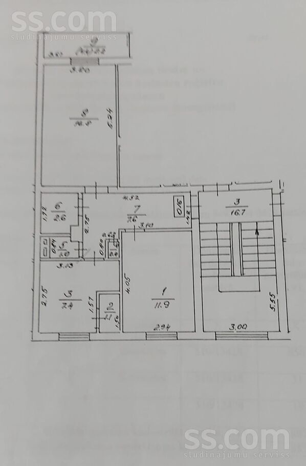 Krustceles 16, Vijciems, Valka un raj., Vijciema pag. — dzivoklis