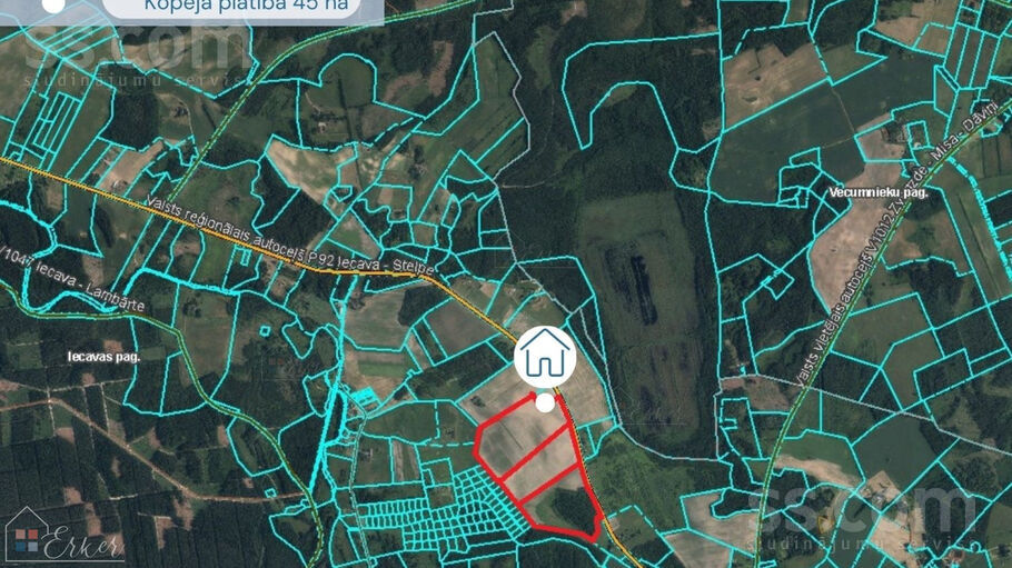 Jaunķezberi, Iecava, Bauska un raj., Iecavas nov. — zeme