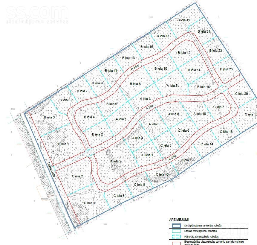 Traleru, Rīga — zeme