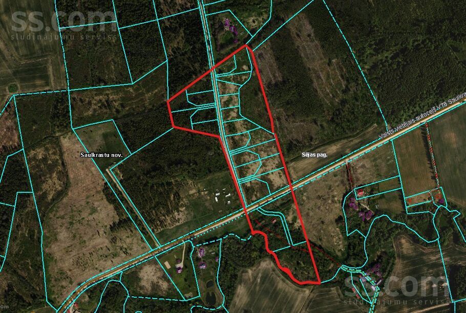 Krastmaļu ceļš, Rīgas rajons, Saulkrasti — zeme