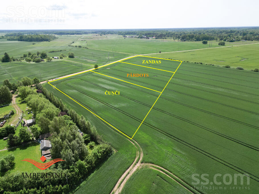 3 km no Grobiņas, Ālande, Liepāja un raj., Grobiņas pag. — zeme