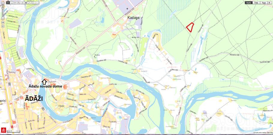 Kociņi, Kadaga, Rīgas rajons, Ādažu nov. — zeme