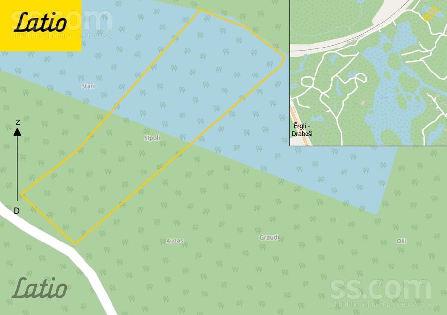 Amatciems 1, Amata, Cēsis un raj., Drabešu pag. — zeme