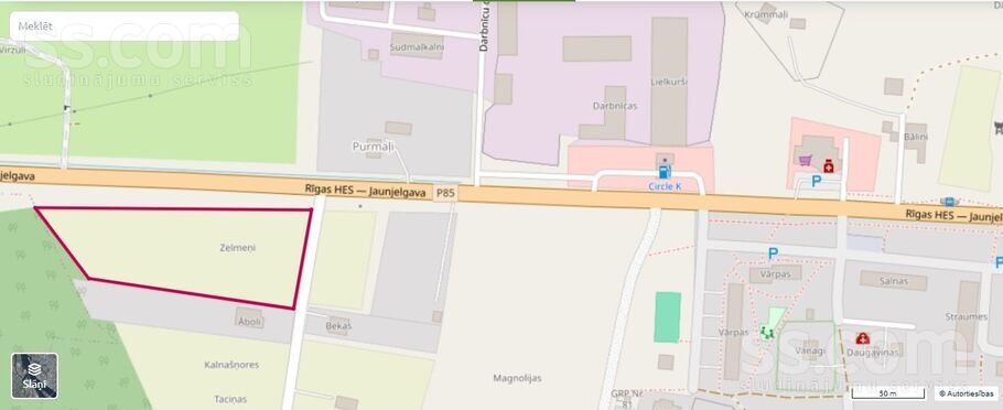 Zelmeņi, Daugmale, Rīgas rajons, Daugmales pag. — zeme