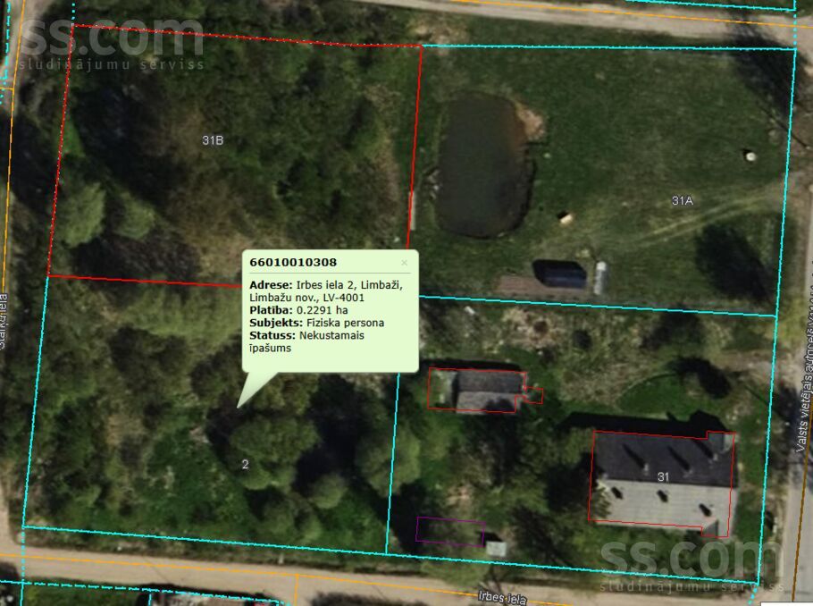Ciema iela 31b, Limbaži un raj., Limbaži — zeme