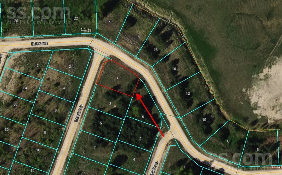 Zvirbuļu 1, Rīgas rajons, Salaspils — zeme