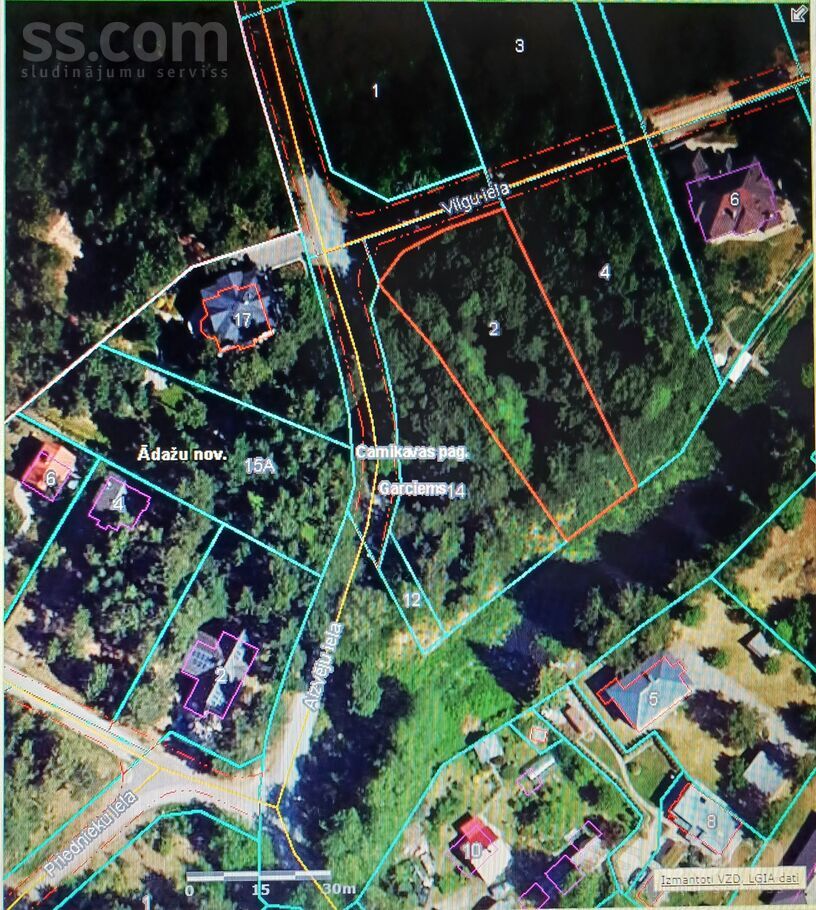 Vilgu 2, Garciems, Rīgas rajons, Carnikavas nov. — zeme