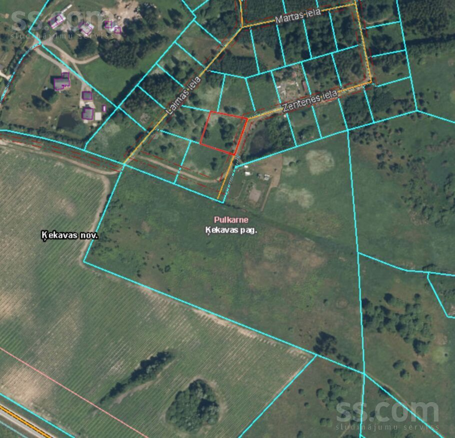 Zentenes 3, Pulkarne, Rīgas rajons, Ķekavas pag. — zeme
