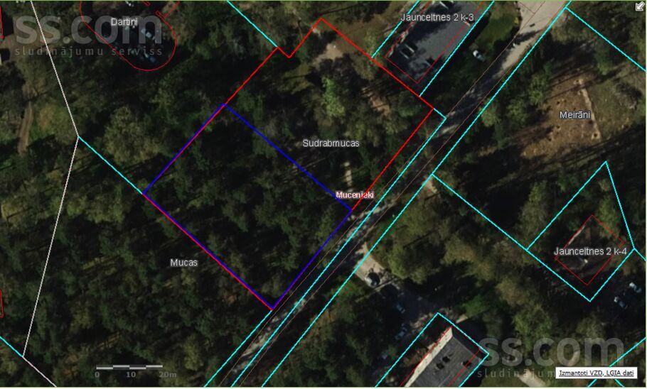 Jaunceltnes iela, Mucenieki, Rīgas rajons, Ropažu nov. — zeme