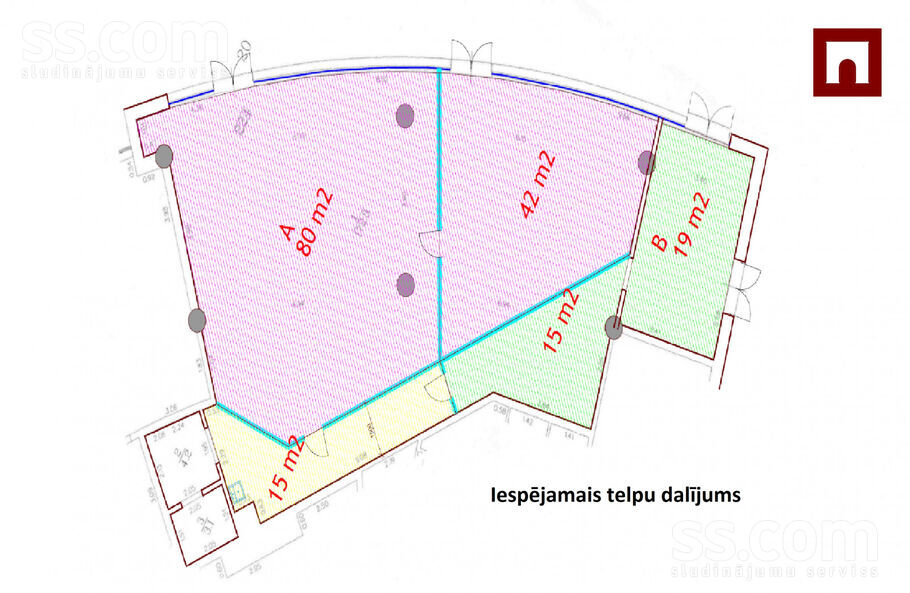 Republikas laukums 3, Rīga, centrs — telpa