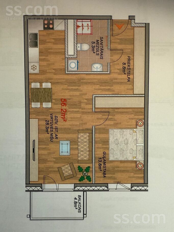 Eiženijas 17, Rīga — dzivoklis