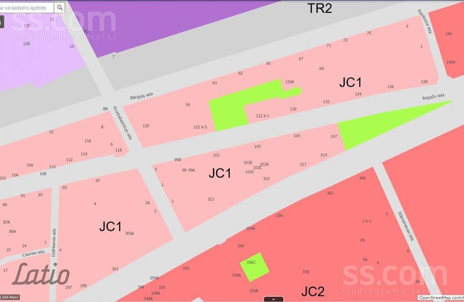 Ropažu, Rīga — zeme