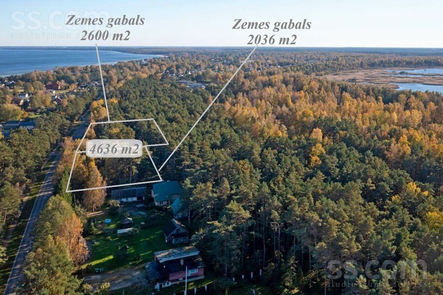 Divas gabalas, Lapmežciems, Tukums un raj. — zeme