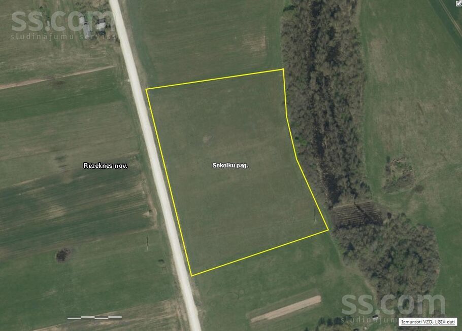 Rozes, Ustroņi, Rēzekne un raj., Sokolku pag. — zeme