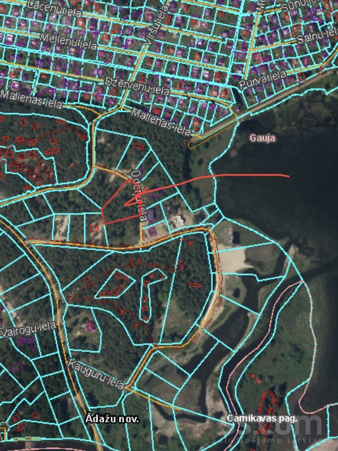Ūdeņu iela 4, Gauja, Rīgas rajons, Carnikavas nov. — zeme