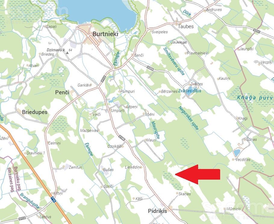 Pidriķis, b/n, Valmiera un raj., Burtnieku pag. — zeme