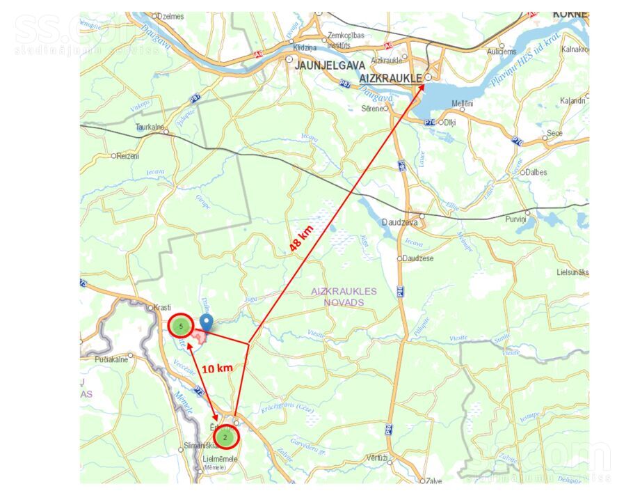 Krasti, Krasti, Aizkraukle un raj., Mazzalves pag. — zeme