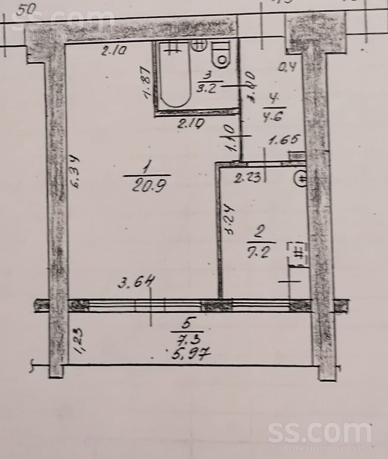 18.Novembra iela 195v, Daugavpils un raj., Daugavpils — dzivoklis