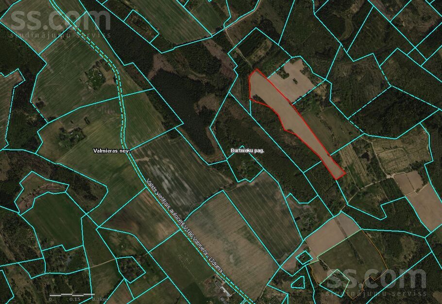 Pidriķis, b/n, Valmiera un raj., Burtnieku pag. — zeme