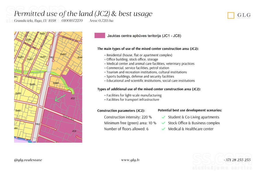 Graudu iela, Mārupe, Rīgas rajons, Mārupes pag. — zeme
