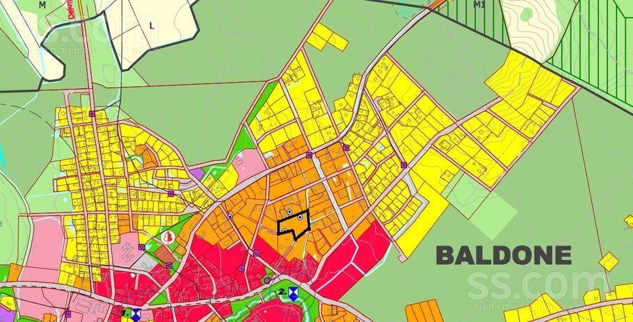 Ārstniecības iela 10, Rīgas rajons, Baldone — zeme