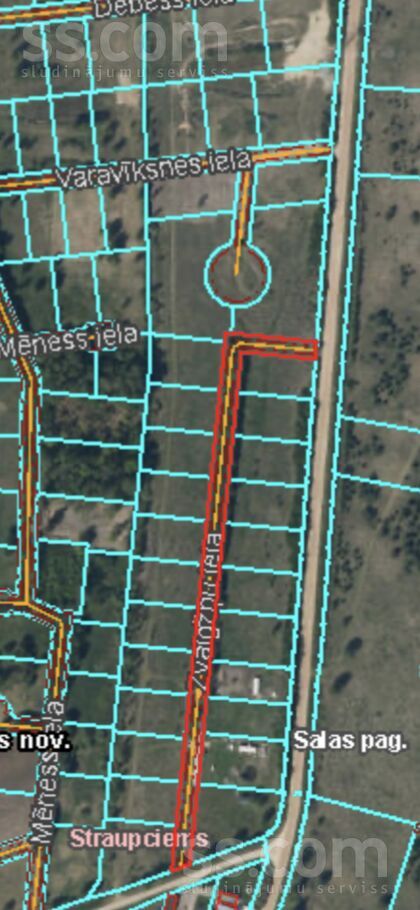 Zvaigznu b/n, Straupciems, Rīgas rajons, Salas pag. — zeme