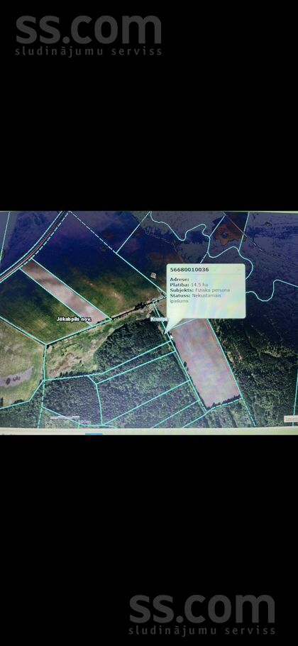 Spunģēni, Jēkabpils un raj., Krustpils pag. — zeme