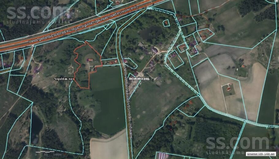 Rijiņas, Indrāni, Rīgas rajons, Inčukalna nov. — zeme