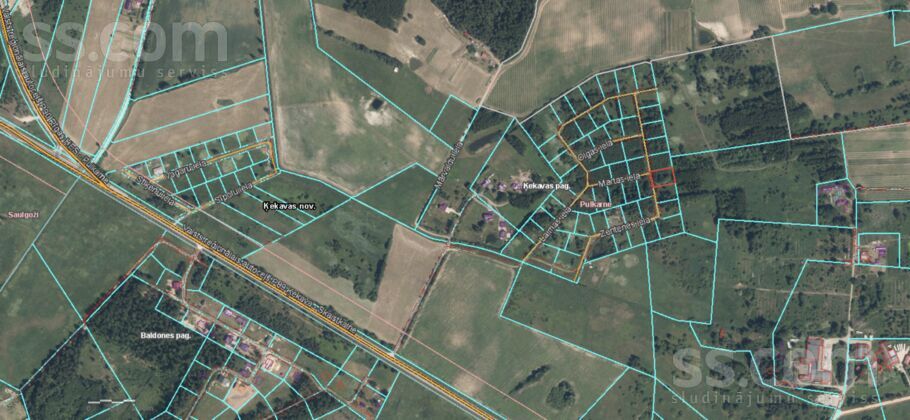 Zentenes 16, Pulkarne, Rīgas rajons, Ķekavas pag. — zeme