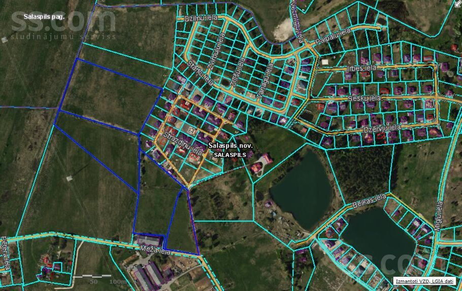 Meža 52, Rīgas rajons, Salaspils — zeme