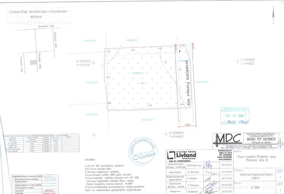 Pureņu 6, Rumbula, Rīgas rajons, Stopiņu nov. — zeme