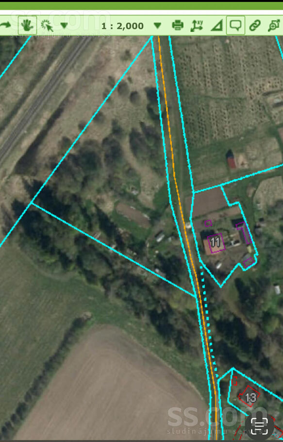 Gaujas iela 10, Valka un raj., Valka — zeme