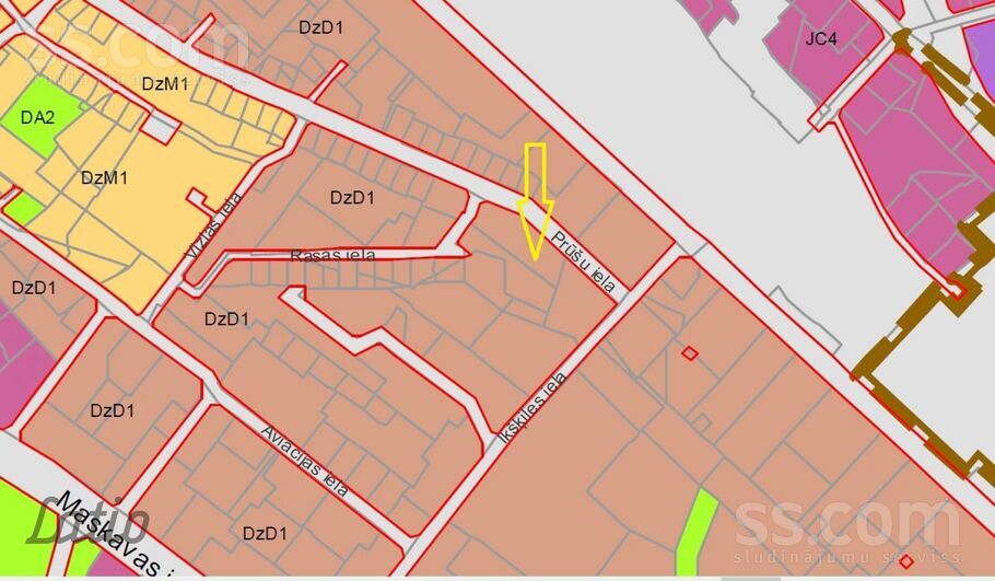 Prūšu, Rīga — zeme