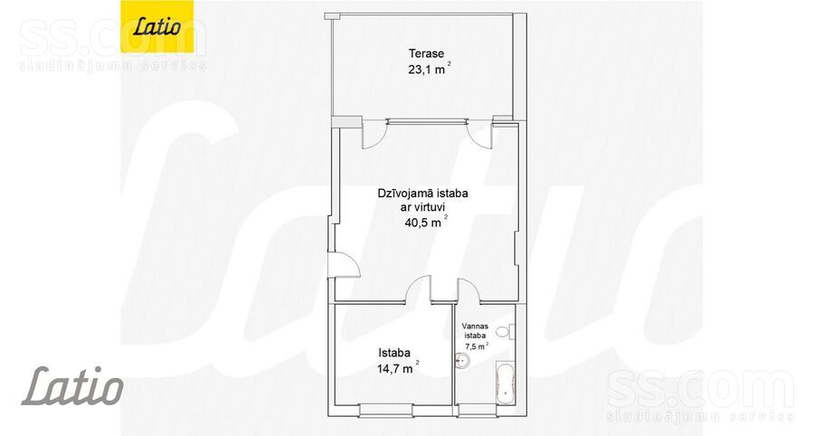 Turaidas 110 k-2, Jūrmala — dzivoklis