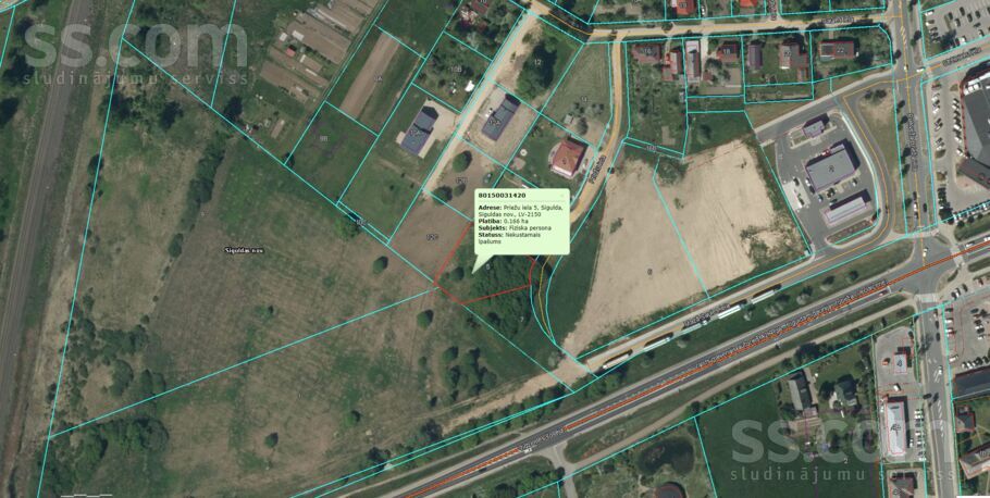 Priežu 5, Rīgas rajons, Sigulda — zeme