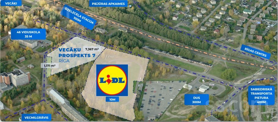 Vecāķu pr. 7, Rīga — zeme