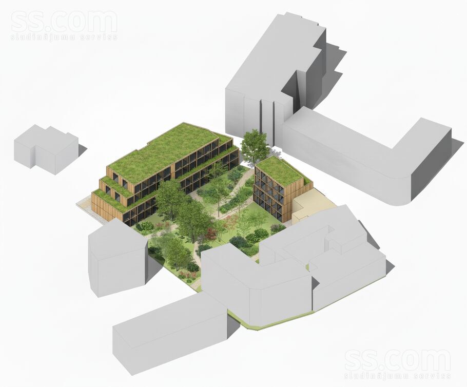 Meža 6, Rīga — zeme