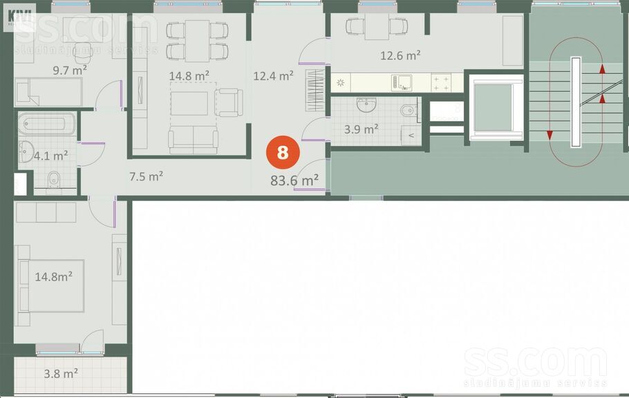 Draudzības iela 6a, Ogre un raj., Ogre — dzivoklis