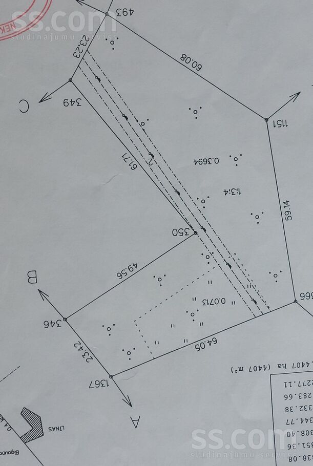 Līnas, Bigauņciems, Tukums un raj. — zeme